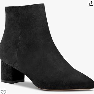 Black suede boots